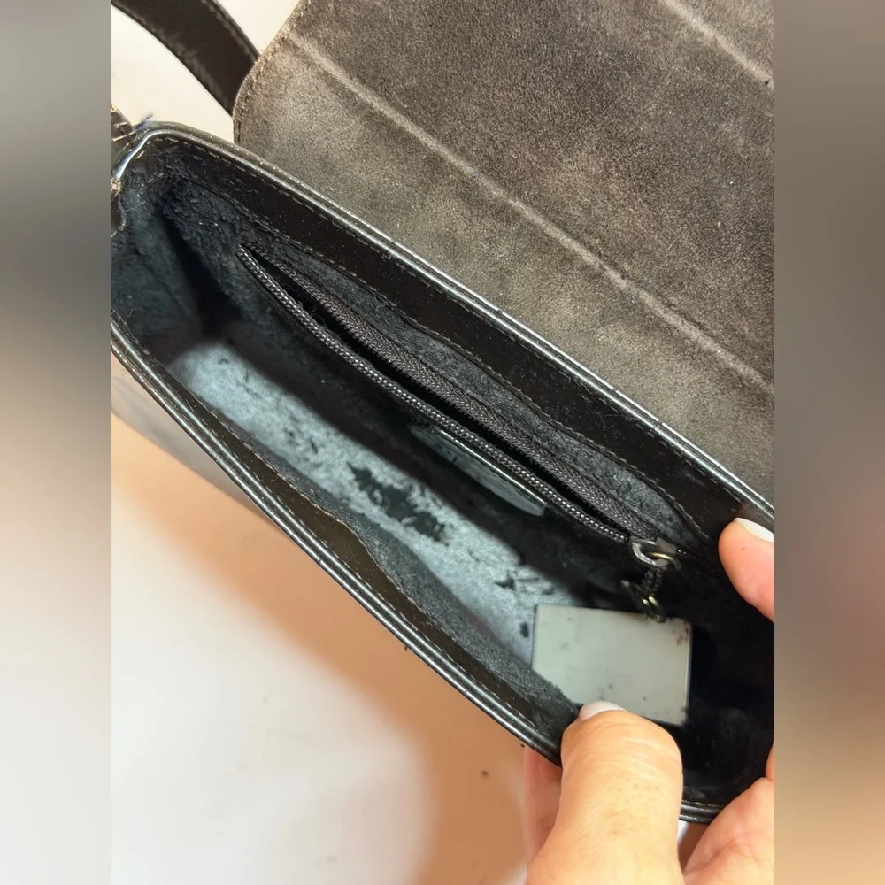 Vintage Gucci Shoulder Bag in Brown Enamel Leather PROJECT - Picture 11 of 16